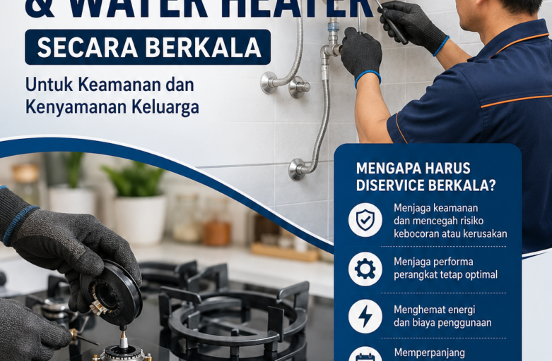 service kompor dan water heater