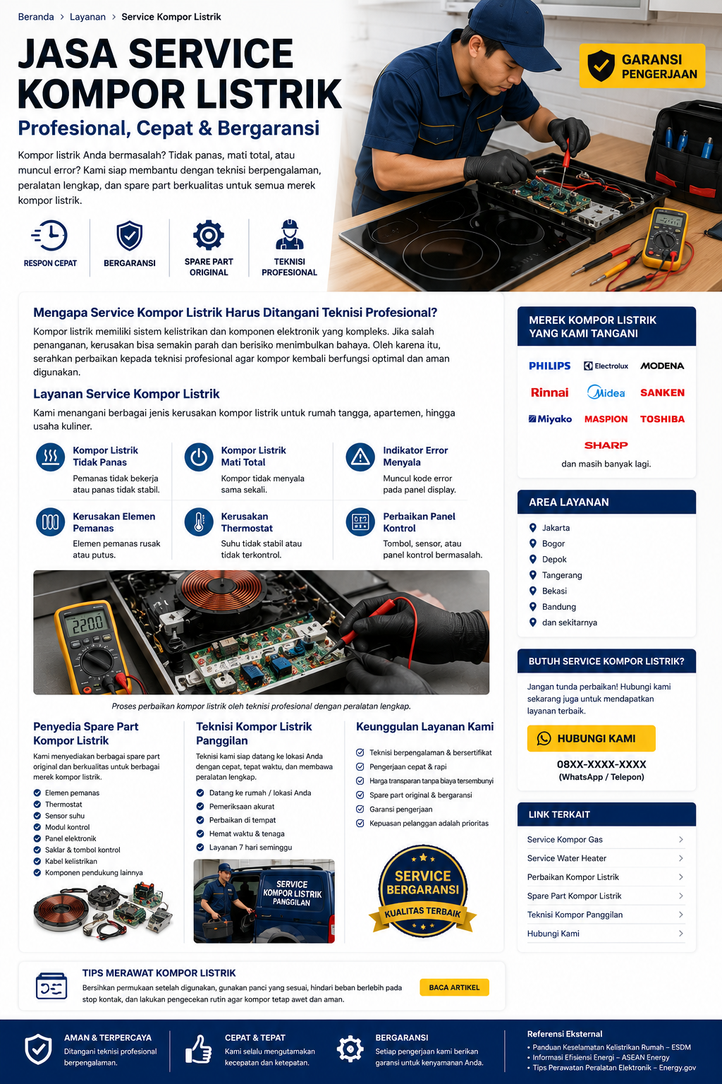 Service Kompor Listrik