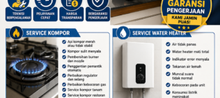 jasa service kompor dan water heater