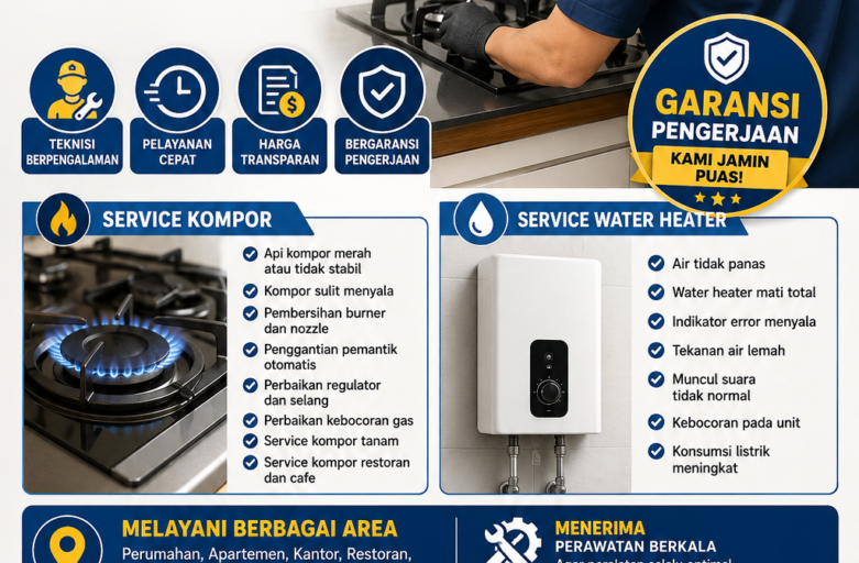 jasa service kompor dan water heater