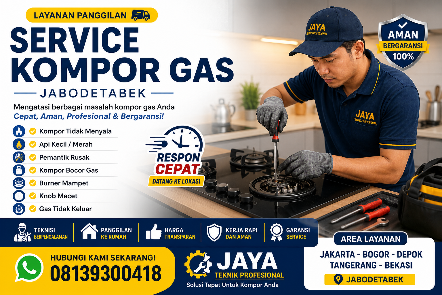 service kompor jaya teknik