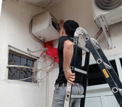 service water heater outdoor